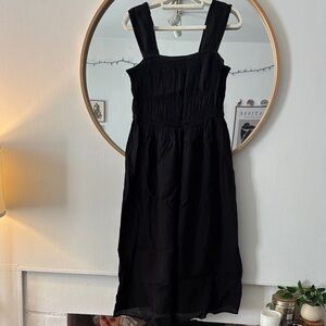 H&M Elegant Black Midi Dress